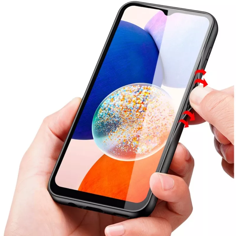 StyleShell NYLO, custodia per cellulare nera, Samsung Galaxy A15 5G / A15 4G