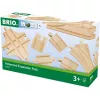 BRIO 33307 set di binari per ferrovia – 11 pezzi in legno per l'espansione