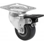 Rotella girevole 50 mm Roadinger 30004016 grigio con freno
