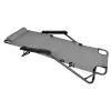 Sedia a sdraio da giardino pieghevole con cuscino Black Forest, grigio