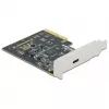 DeLOCK - adattatore USB - PCIe 3.0 x4 low-profile - USB 3.2 Gen 2x2 x 1 (89036)