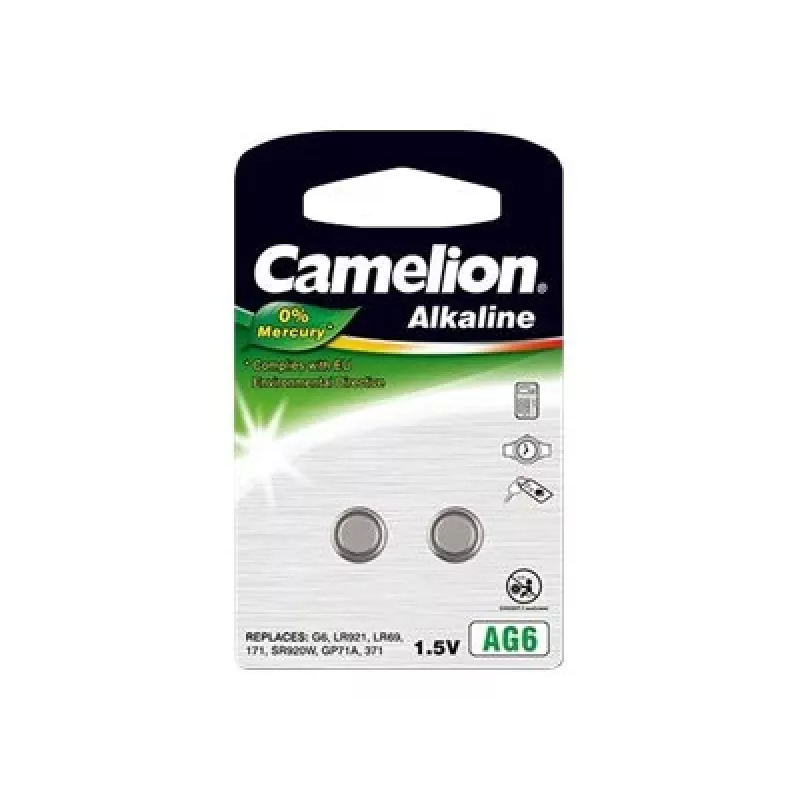 Camelion | AG6/LR69/LR921/371 | pila a bottone alcalina | 2 pz.