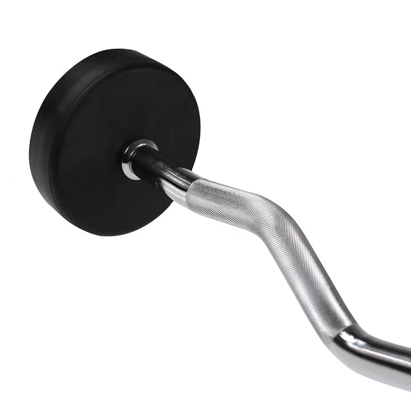 Bilanciere fisso HMS GSL35 / barra gommata sagomata 35 kg