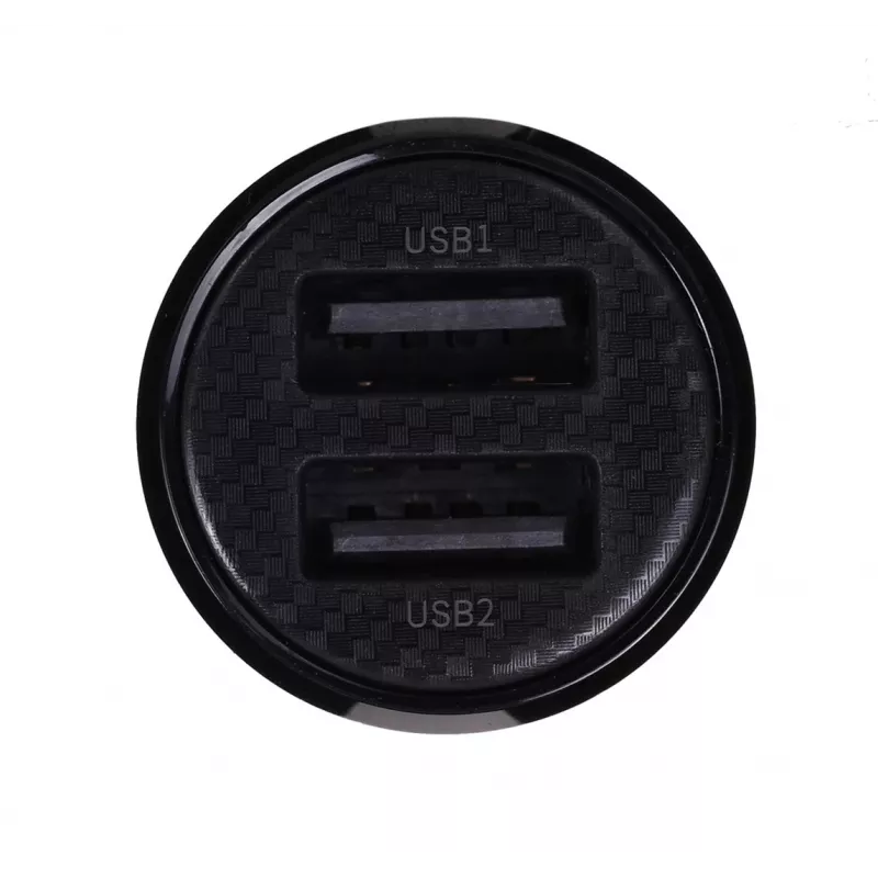 Caricabatterie da auto Baseus Gain Pro universale nero – 2× USB 2.0, 2,4 A per porta, ingresso 12–24 V, uscita 5 V