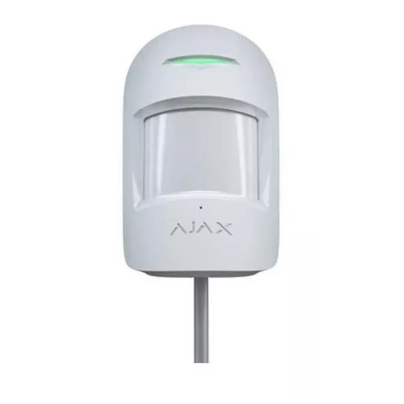 Rilevatore di movimento PIR cablato Ajax Superior CombiProtect Fibra — montaggio a parete, 12 m, bianco