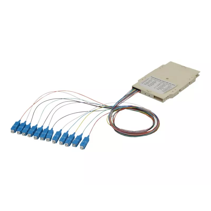 Cassetta di giunzione Digitus A-96522-02-UPC-4 con 12 pigtail SC OM4
