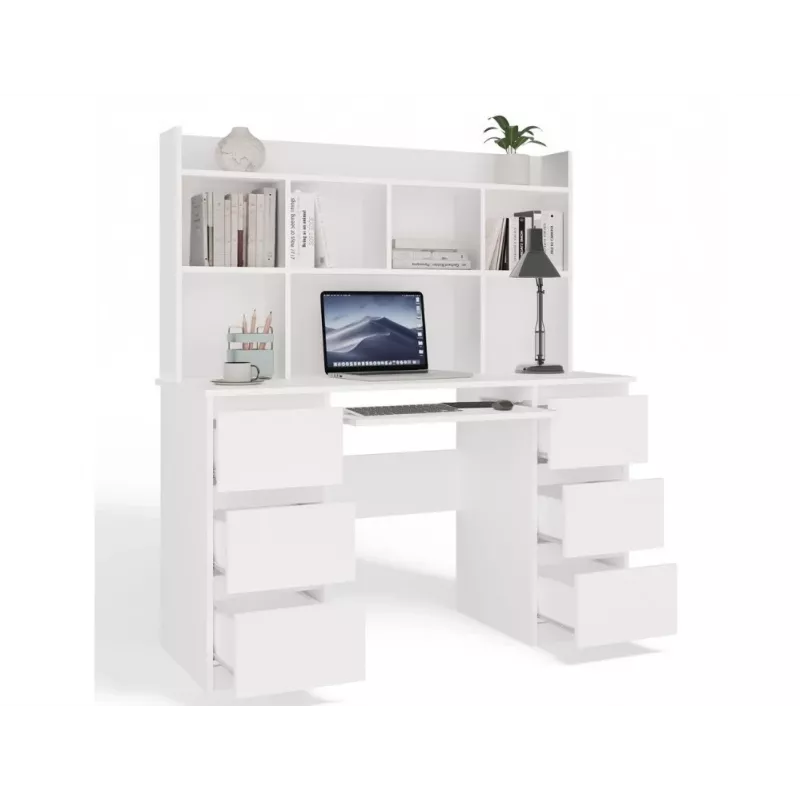 Set scrivania KUBA + elemento di estensione, bianco
