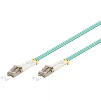 Wentronic 93385 Cavo patch in fibra multimodale LC-LC OM3, turchese