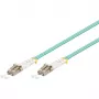 Wentronic 93385 Cavo patch in fibra multimodale LC-LC OM3, turchese