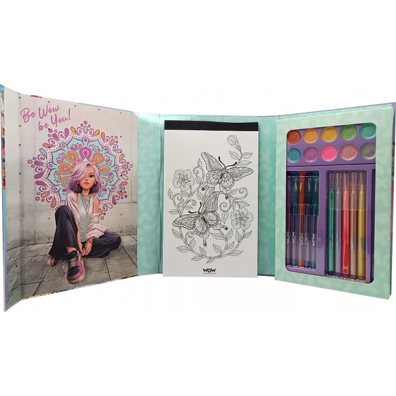Set creativo da colorare per bambini Euroswan WOW00084 — kit mandala glitter per bambini