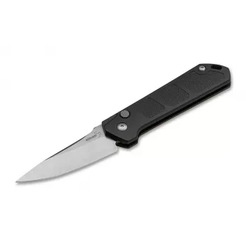 Coltello pieghevole automatico Böker Plus Kihon Auto Stonewash AUS8 — lama in acciaio inox AUS8, stonewash