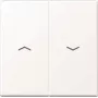 Placca / copertura interruttore Jung A595PWWM — plastica, design senza viti, 1 pezzo