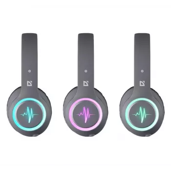 Headset DEFENDER FREEMOTION B571 LED wireless binaurale, driver 4 cm, batteria 6–8 h, design chiuso, 20–20000 Hz