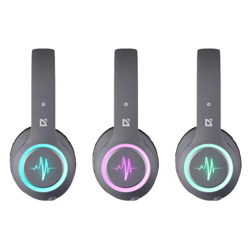 Headset DEFENDER FREEMOTION B571 LED wireless binaurale, driver 4 cm, batteria 6–8 h, design chiuso, 20–20000 Hz