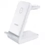Choetech T608-F stazione di ricarica wireless 3 in 1, 15 W, bianco
