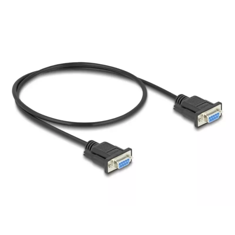 DeLOCK 86822 cavo seriale nero 0,5 m DB-9