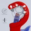 Tagliatubi Knipex DPT50 90 23 02 BK — capacità di taglio 50 mm, modello 90 23 02 BK