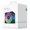 DeepCool FD12 ARGB R-FD12-BKAPN3-G ventole per case, 120 mm (120x120x25), 12 V, confezione da 3, nere