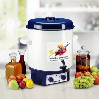 Macchina per vin brulé e conserve KA 1804 (bianco/blu, 1.800 Watt, 27 L)