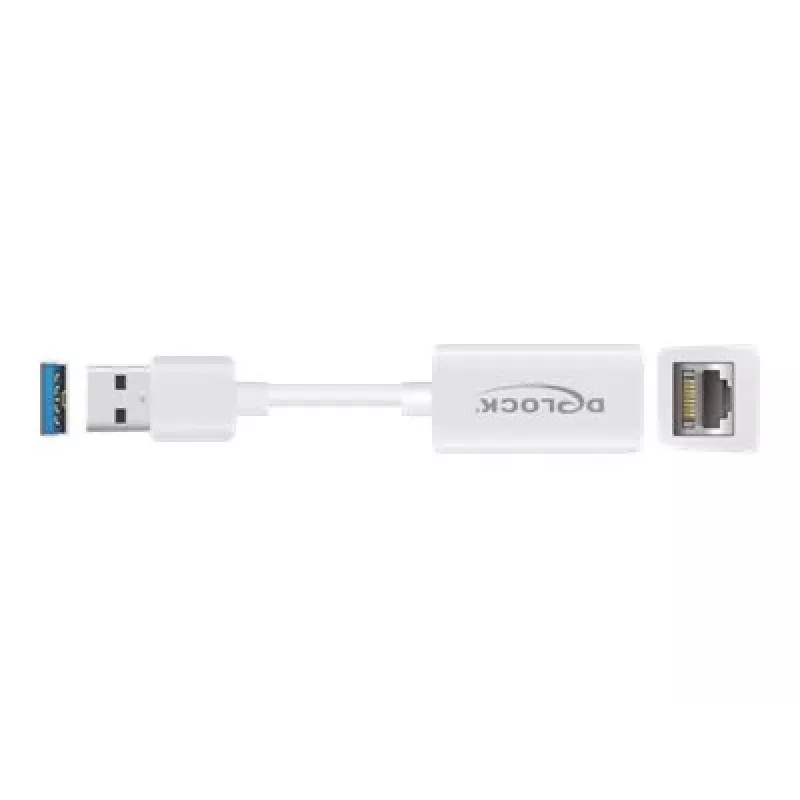 DeLOCK 65905 adattatore di rete da USB Type-A a Gigabit LAN, bianco