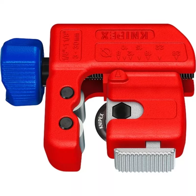 Tagliatubi Knipex TubiX S 3–30 mm, utensile da taglio compatto per tubi in metallo e plastica