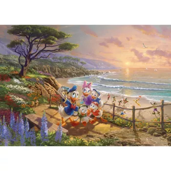 Thomas Kinkade Studios: Disney - Donald e Daisy Un pomeriggio da paperi, puzzle 1000 pezzi