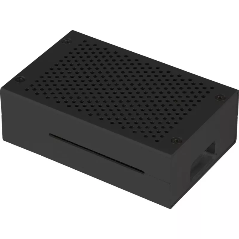 Case in alluminio per Raspberry Pi 4 B di JYT, modello RB-AlucaseP4+01B, versione nera