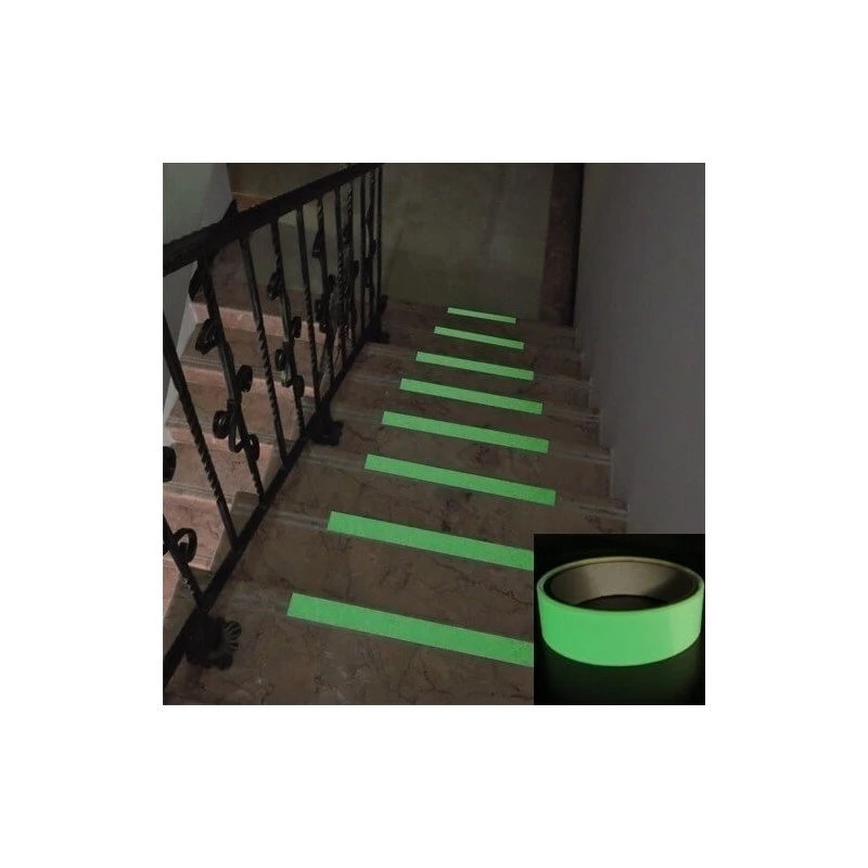Nastro adesivo luminescente SUNDO 27080 — lunghezza 2 m, larghezza 20 mm, colore luminescente