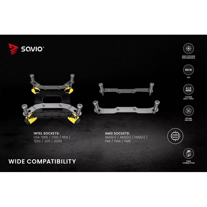 SAVIO VORTEX X2 Dissipatore per CPU