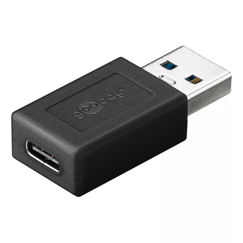 Goobay 45400 Adattatore USB 3.2 1st Gen USB-A maschio a USB-C femmina Su