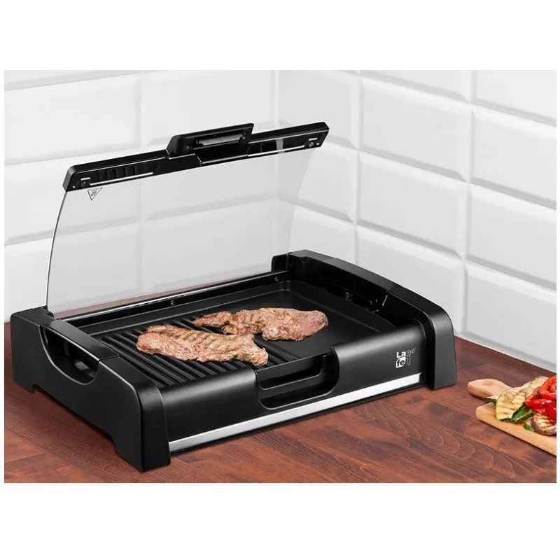 Lafe GRL-003 griglia elettrica di contatto con coperchio, 1650 W