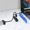 UNITEK uHUB Q4 USB 3.2 Gen 1 (3.1 Gen 1) Type-A 5000 Mbit/s nero