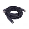 Cavo USB UNITEK Y-278 USB 2.0 10 m 2 x USB A USB A nero