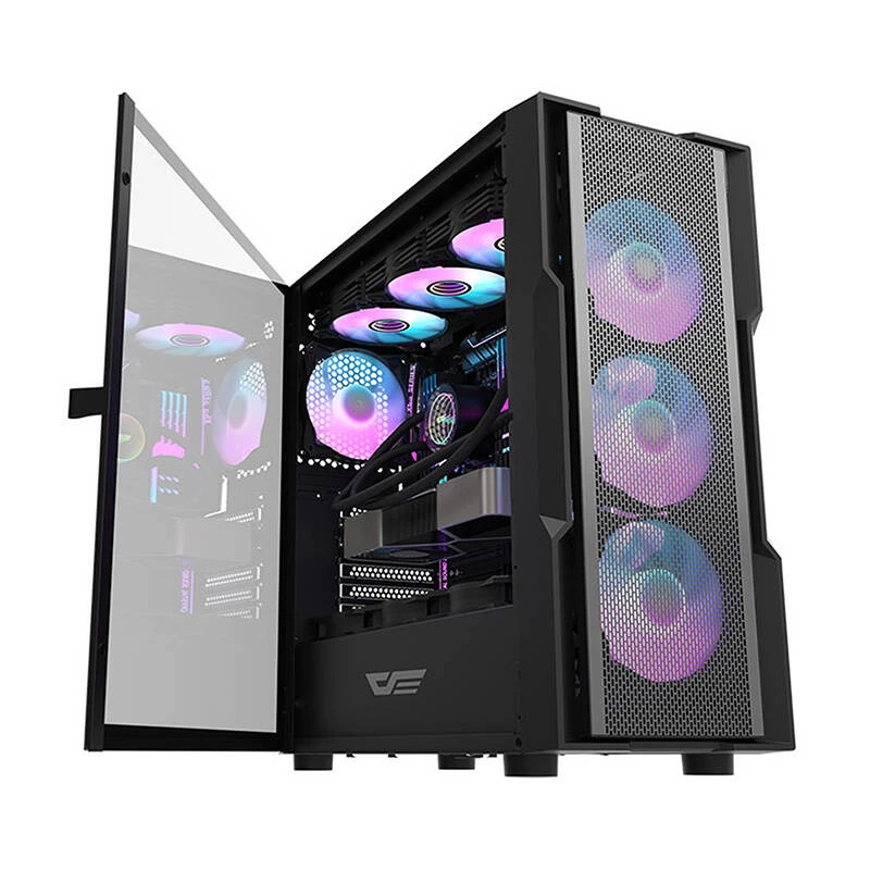 Case per computer Darkflash DK431 Mesh, ATX, nero