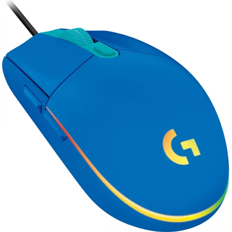 Logitech G102 LIGHTSYNC mouse da gaming, blu