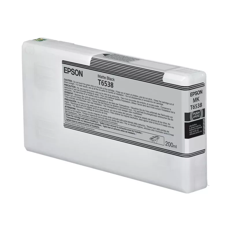 Cartuccia d'inchiostro Epson C13T65380N nero opaco 200 ml originale confezione singola