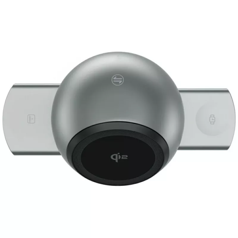Docking station di ricarica ChargeBot Sound Qi2 grigia