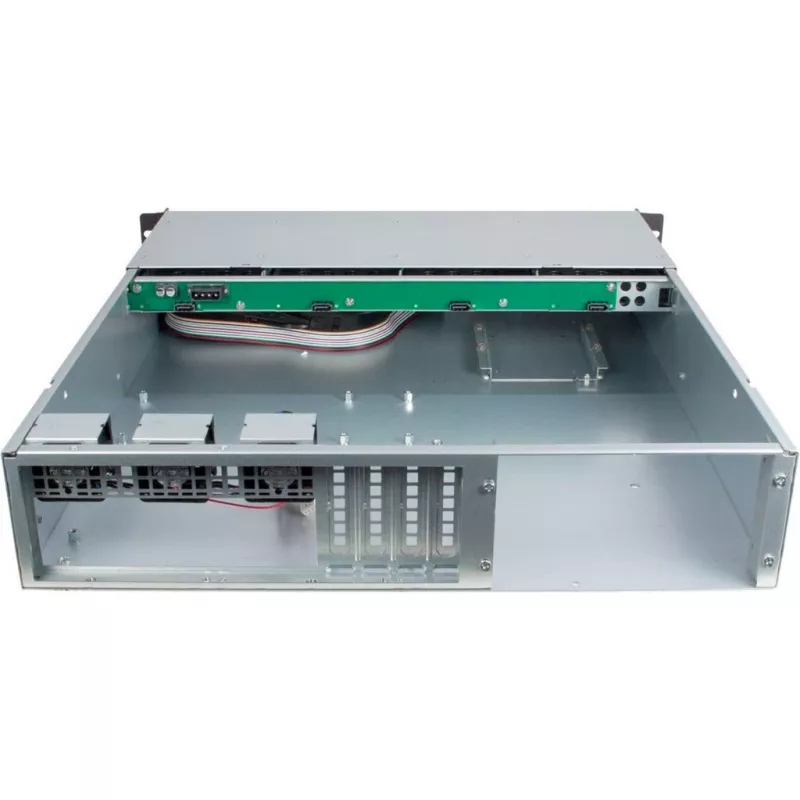 Case server Inter-Tech 2U 2404L rack nero, grigio