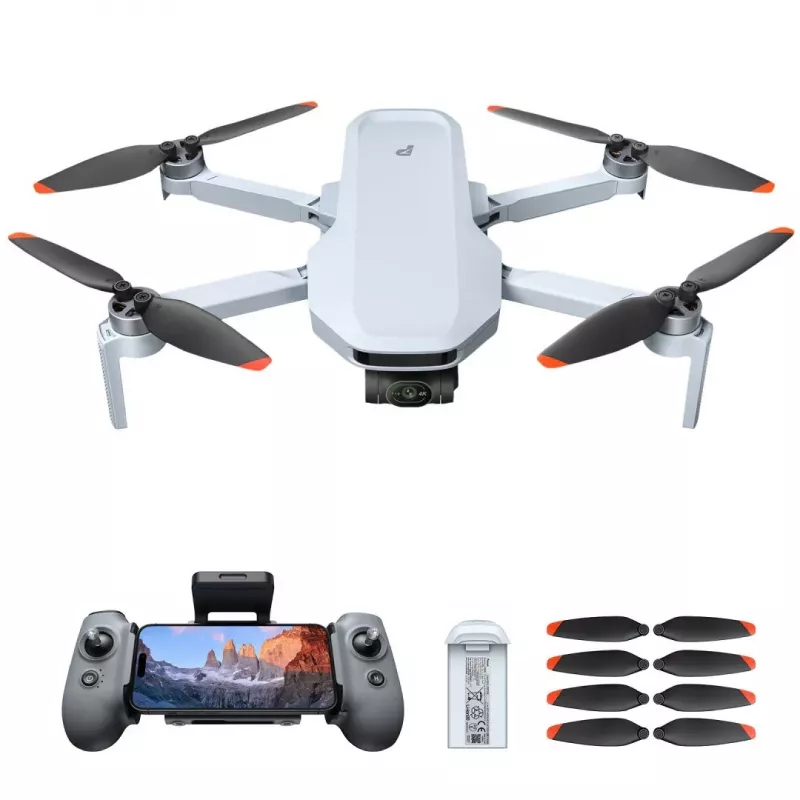 Potensic ATOM 2 quadricottero con 4 rotori, 48 MP, 3840 x 2160 pixel, 2230 mAh, grigio