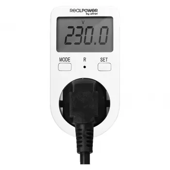 Misuratore di consumo energetico AC RealPower EM-1 display LCD 16A