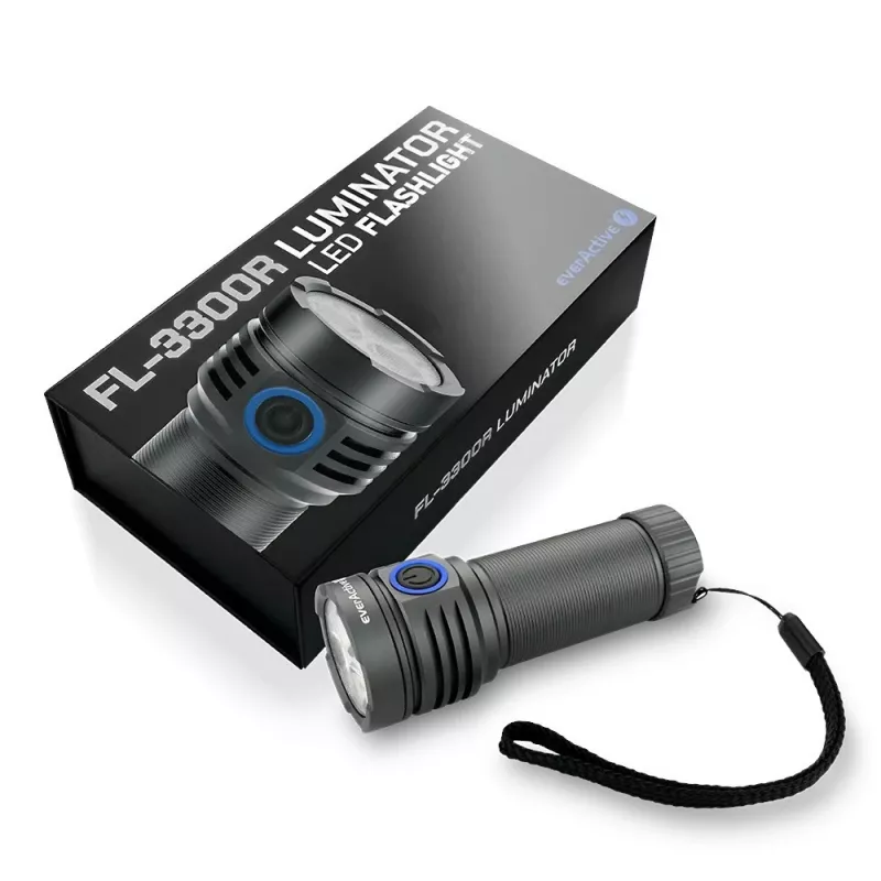 Torcia LED everActive LUMINATO R FL-3300R – 3300 lumen, ricaricabile