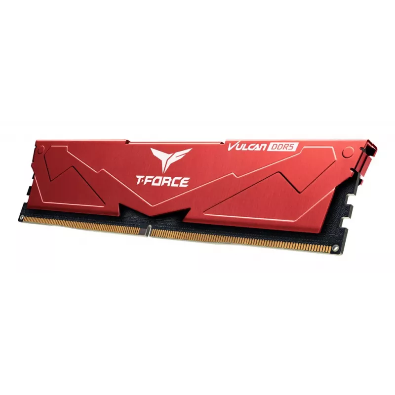 Team Group VULCAN FLRD532G6000HC30DC01, 32 GB, 2 x 16 GB, DDR5, 6000 MHz, 288-pin DIMM, rosso