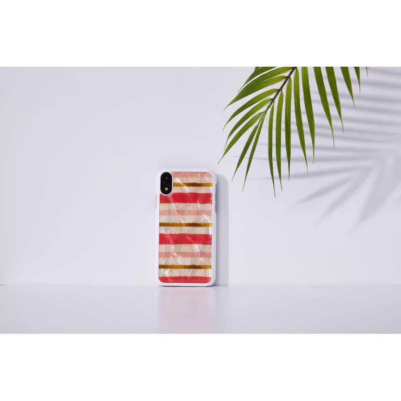 Custodia protettiva iKins per iPhone XR — design Short Cake, bianco