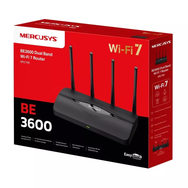 Router Mercusys BE3600 Dual-Band Wi-Fi 7
