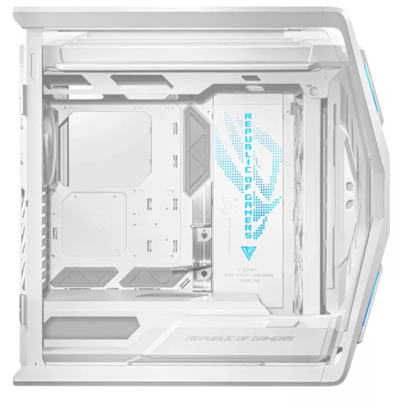 ASUS ROG GR701 Hyperion White, PC, Bianco, ATX, EATX, micro ATX, Mini-ITX, Alluminio, Multi, Front