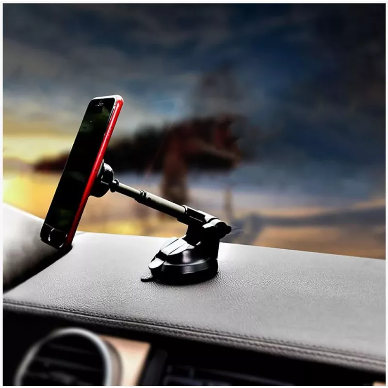 Supporto per cellulare Tellur MUM Magnetic ventosa regolabile nero — supporto magnetico regolabile per cellulare