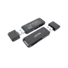 Lettore di schede Unitek Y-9327A USB 3.2 Gen 1 Type-A — MicroSD/SD, 2 slot, 5000 Mbit/s, nero