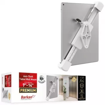 Supporto tablet BARKAN T70VL staffa a parete girevole con serratura per tablet da 7–14 pollici