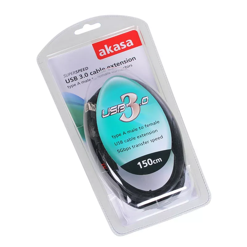 Cavo USB 3.0 Akasa AK-CBUB02-15BK 1,5m nero