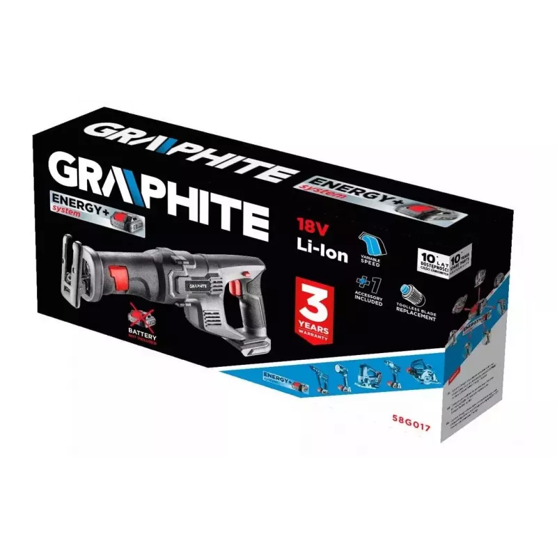 Graphite seghetto alternativo a batteria Energy+ 18V Li-Ion, senza batteria